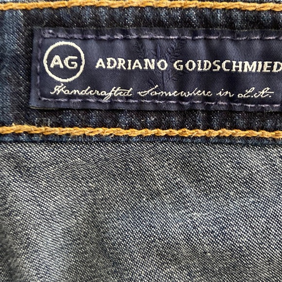AG Adriano Goldshmied The Malibu Crop Pant Bermuda Short in Dark Wash Si… - Picture 8 of 9